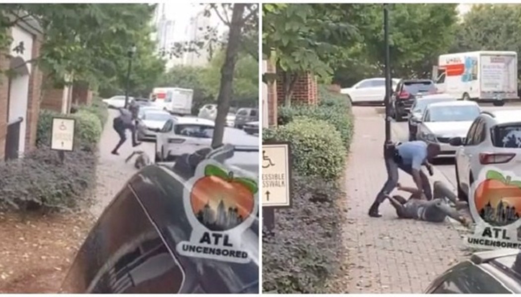 Georgia-Soldat erwischt, wie er nach Verkehrskontrolle und Verfolgungsjagd in Atlanta auf Verdächtige herumtrampelt [Video]