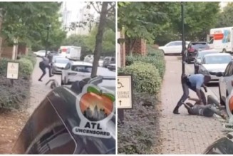 Georgia-Soldat erwischt, wie er nach Verkehrskontrolle und Verfolgungsjagd in Atlanta auf Verdächtige herumtrampelt [Video]