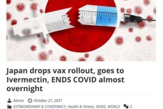 Japan lässt die Einführung von Impfstoffen fallen, stellt auf Ivermectin um und beendet COVID fast über Nacht
