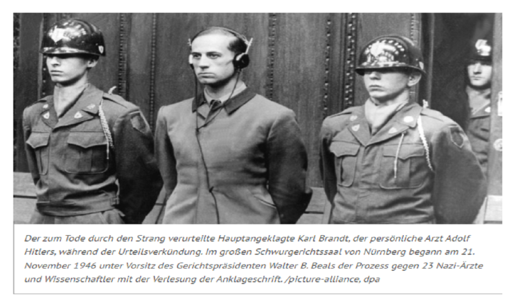 Der Nürnberger Prozess gegen Nazi-Ärzte begann vor 75 Jahren