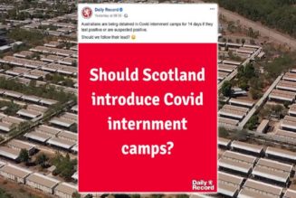 Schottische Zeitung Fragt Leser, Ob „COVID-Internierungslager“ Eingeführt Werden Sollten