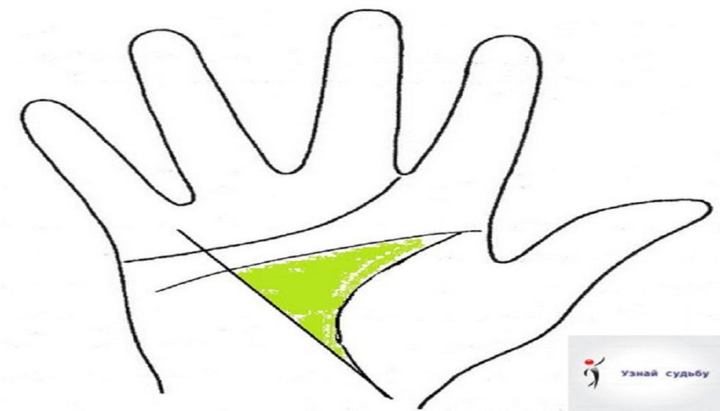 Die Hauptfiguren der Handfläche: ein großes Dreieck, ein kleines Dreieck, Viereck. Was sagt das Dreieck auf der Handfläche?
