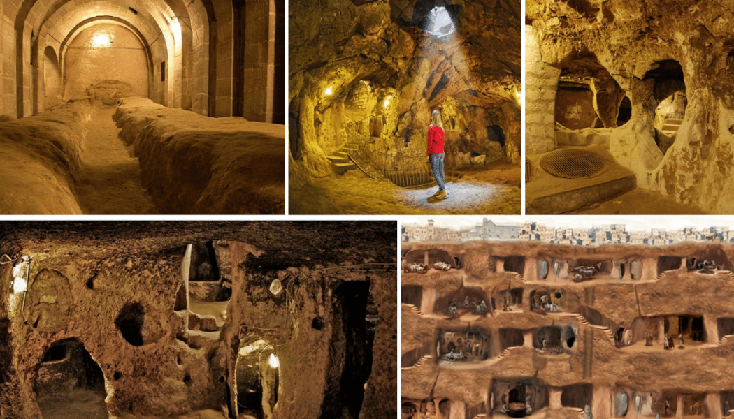 Geschichte über Derinkuyu, eine unglaubliche unterirdische Stadt in der Türkei, die 18 Stockwerke tief ist und von einem Einheimischen entdeckt wurde, der sein Haus renovierte