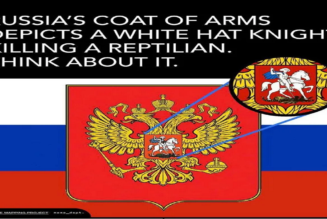 Russlands Wappen zeigt Whitehat