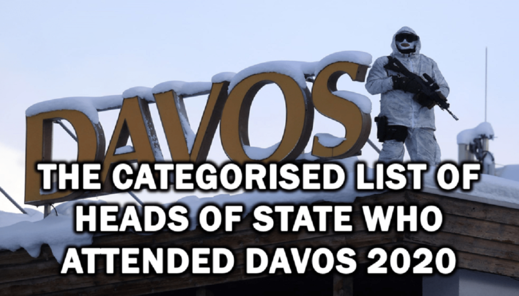 Vollständige Liste Der Staatsoberhäupter, Die Am „Davos 2020“ Des Weltwirtschaftsforums Teilgenommen Haben