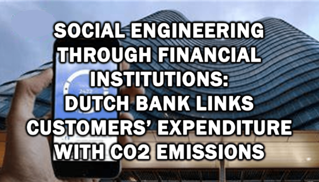 Explosiv! Niederländische Bank Verbindet Kundenausgaben Mit CO2-Emissionen