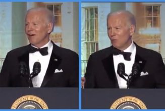 Video: Bozo der Clown – Biden verursacht seine eigene Garderobenfehlfunktion beim Korrespondenten-Dinner des Weißen Hauses