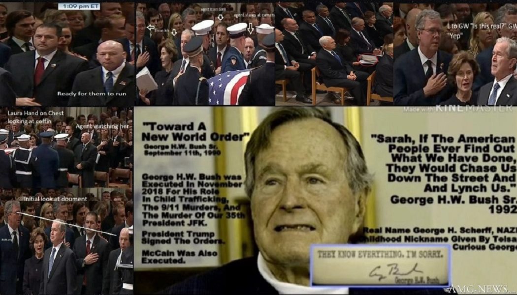 Erinnern Sie sich an die Beerdigung von George HW Bush? Erinnerst du dich, als allen Mitgliedern der Kabale Umschläge ausgehändigt wurden? Eine neue Theorie ist gerade aufgetaucht …
