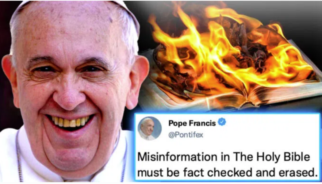 Papst Franziskus ermächtigt das WEF, die „faktengeprüfte“ Heilige Bibel neu zu schreiben