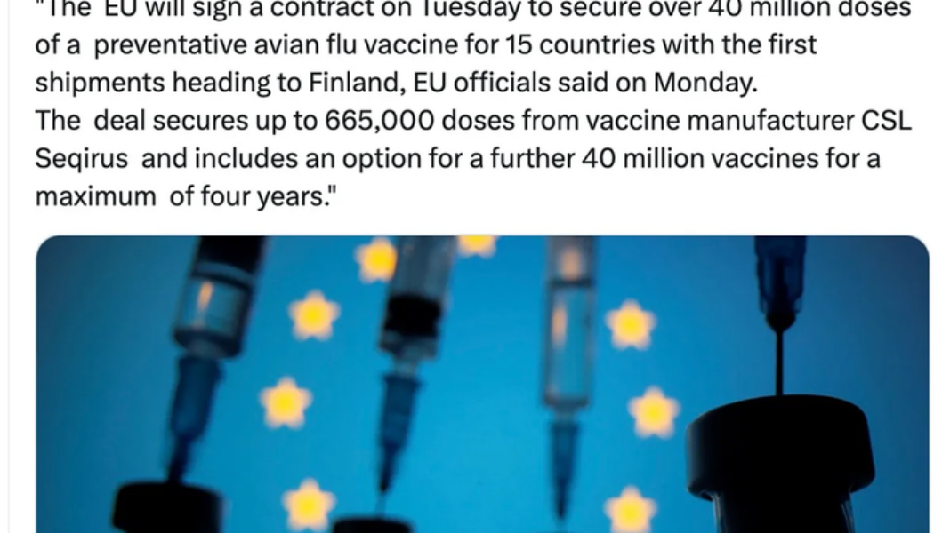 H5N8-Vogelgrippe-Impfstoff in die EU geliefert