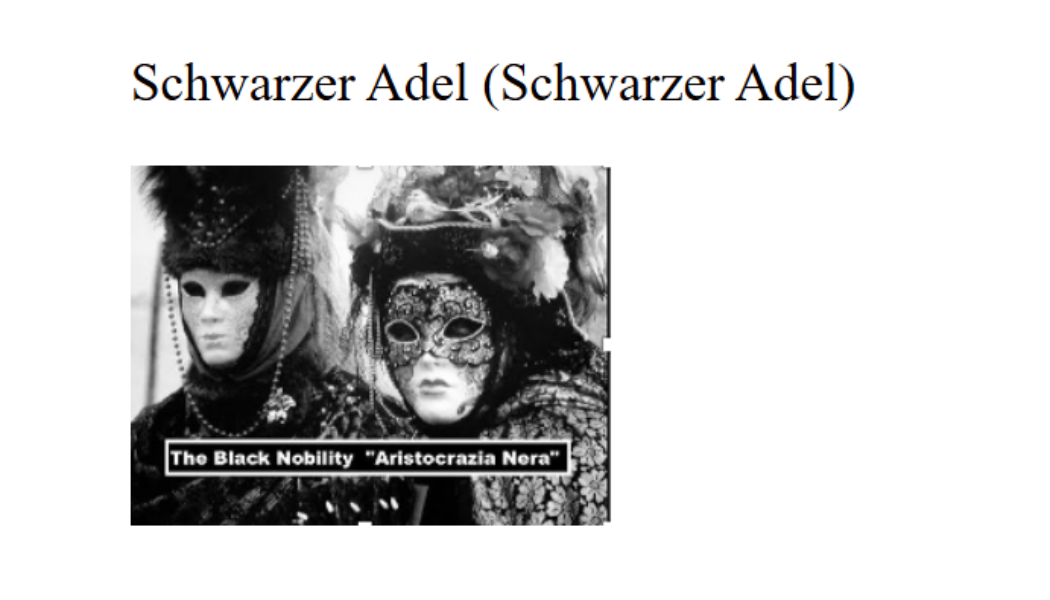 Schwarzer Adel (Schwarzer Adel)