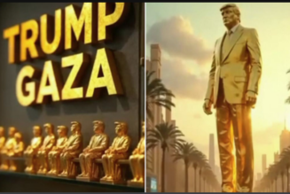 Trump teilt KI-Video seiner Gaza-Vision mit goldenen Statuen, bärtigen Bauchtänzerinnen und Netanjahu auf einer Sonnenliege