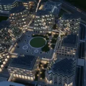 TECHNOKRATISCHE SMART CITIES SIND DA: ROBO-VILLE Streng geheime „Living Lab“-Roboterstadt der Zukunft in der Nähe eines Vulkans wird die ersten menschlichen Bewohner willkommen heißen