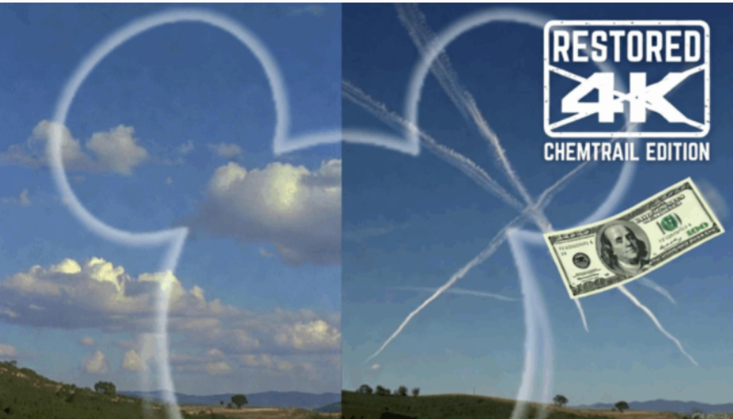 Disney zahlte einem Hollywood-Produzenten Millionen, um nachträglich Chemtrails in klassische Filme einzufügen.